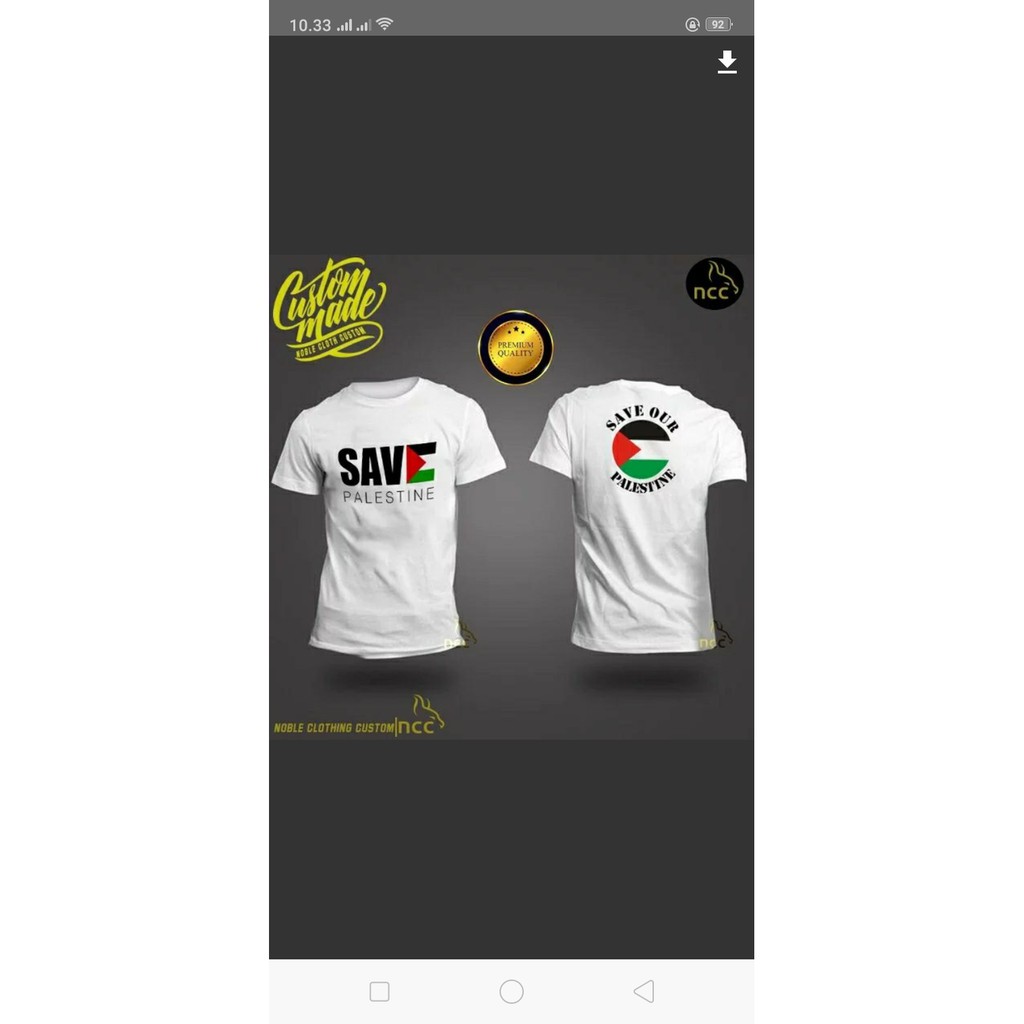 Kaos/T-shirt Save Palestine-Save our Palestine Terbaik