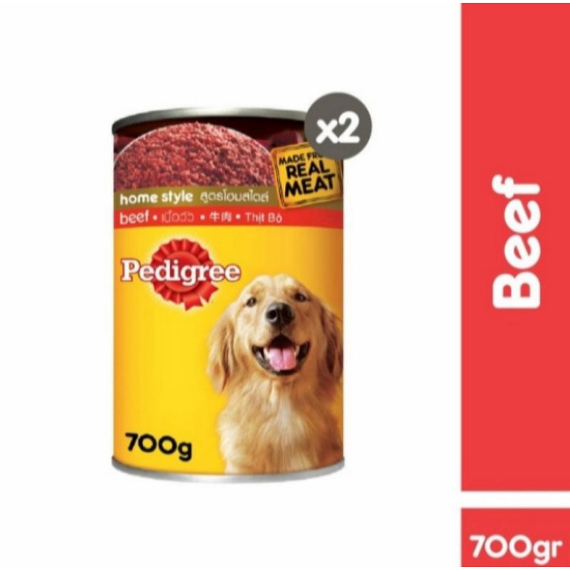 Pedigree kaleng 700gr Beef