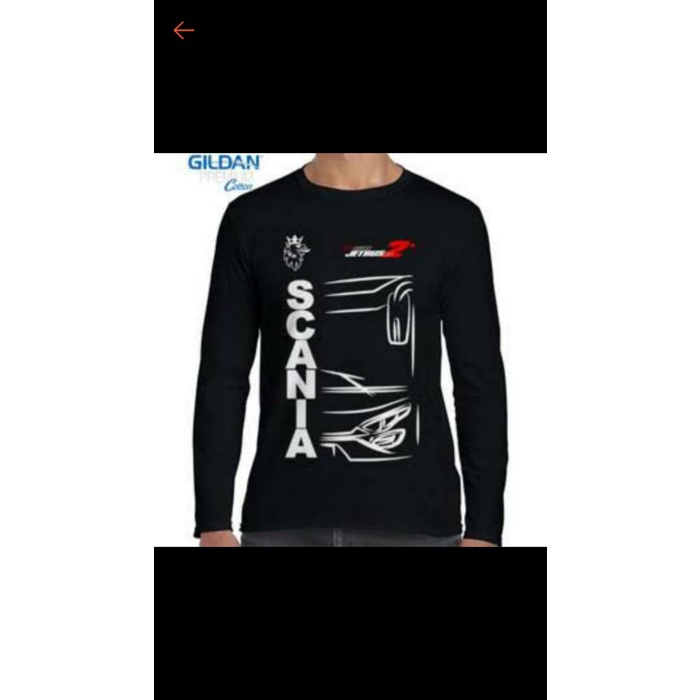 Kaos / baju / tshirt / lengan panjang / scania bus