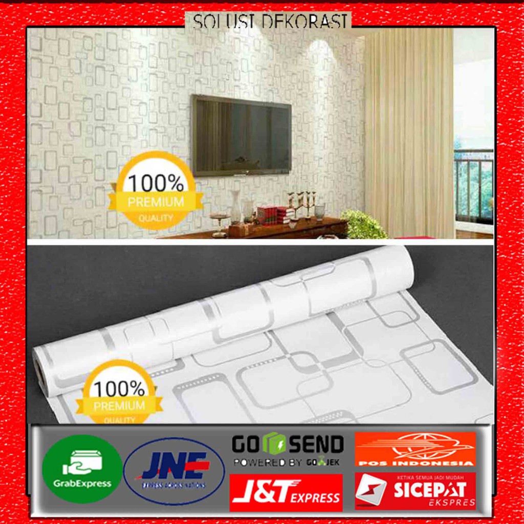 [COD] Wallpaper stiker dinding | 45 cm x 1o meter | Motif pol ring ungu | Anti air | 20 MOTIF VARIAN