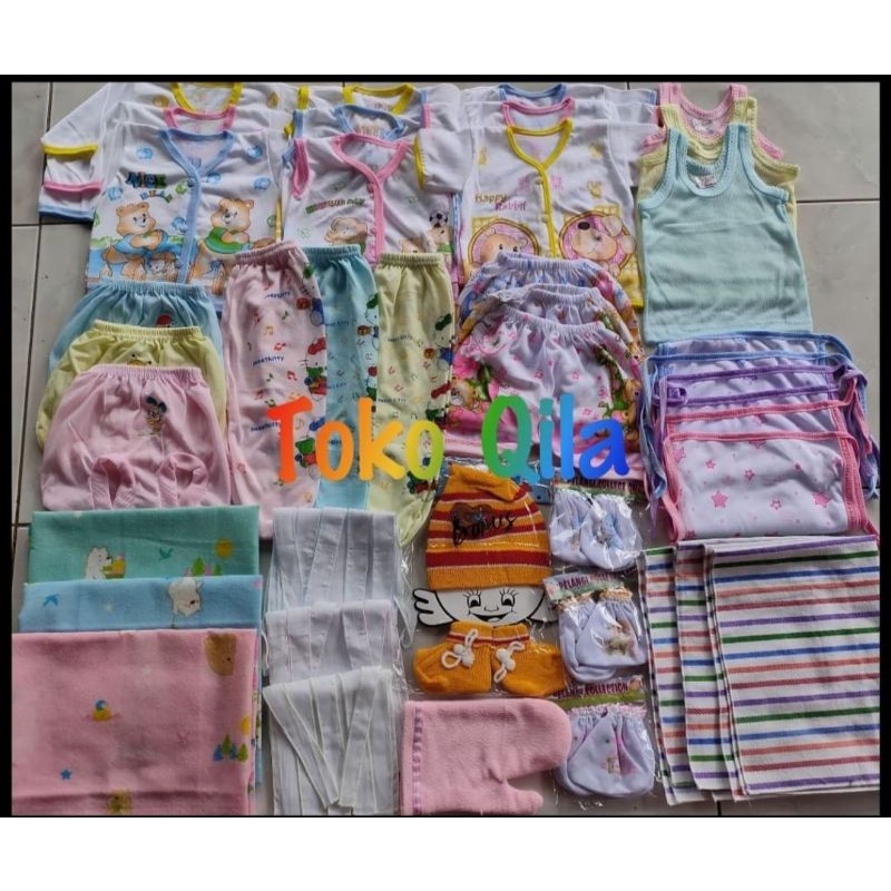 Paket perlengkapan bayi baru lahir ekonomis dan murah kode TQ TQB TQG-1