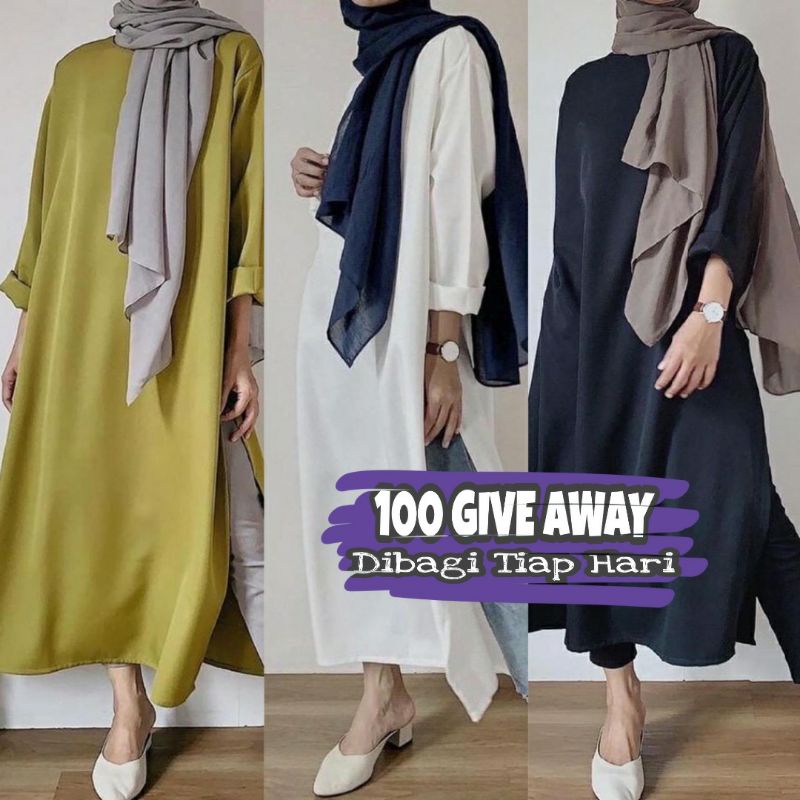 grosir_solo || FIYA LONG DRESS MOORA LONG TUNIK || LORA LONG TUNIK Mora Polos Fiya Shelby wolfish