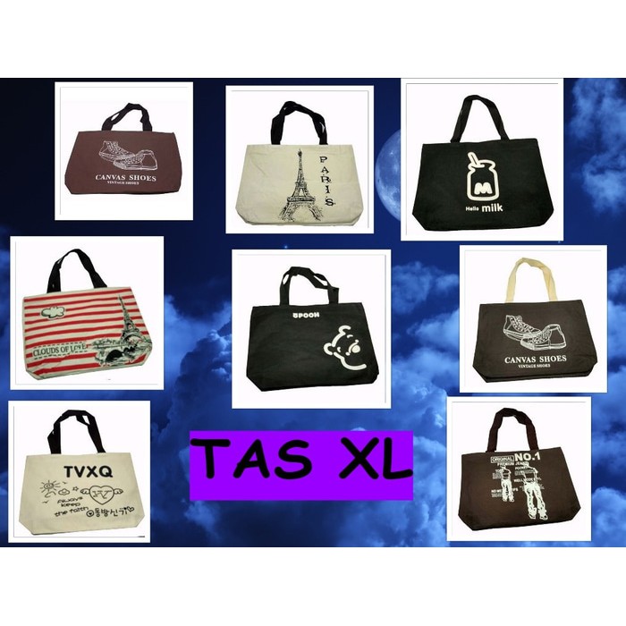 

Tas tenteng / tote bag / goodie bag vintage XL