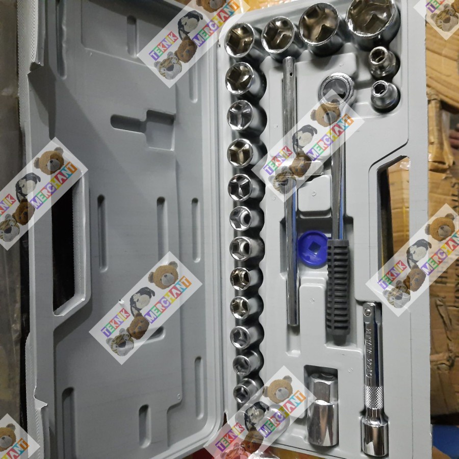 Kunci Sok Set 8-32mm 25pcs Sok Set Kunci Bengkel MURAH