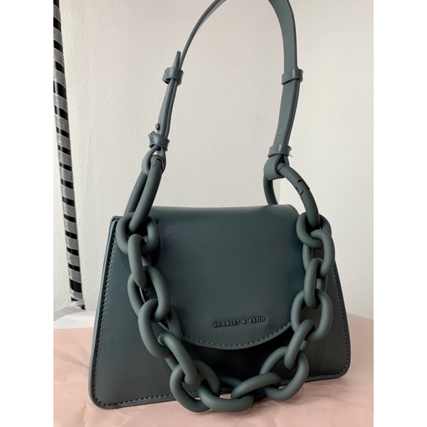 CK Chunky Chain Link Shoulder Bag