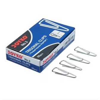 

Penjepit Kertas No.3 / Klip / Trigonal Clip