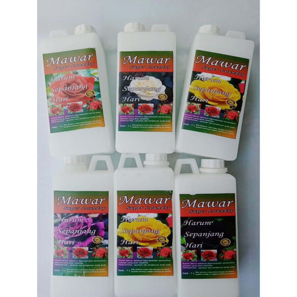 ( PAKET 6 BOTOL ) MAWAR SUPER LAUNDRY 1 LITER TERMURAH