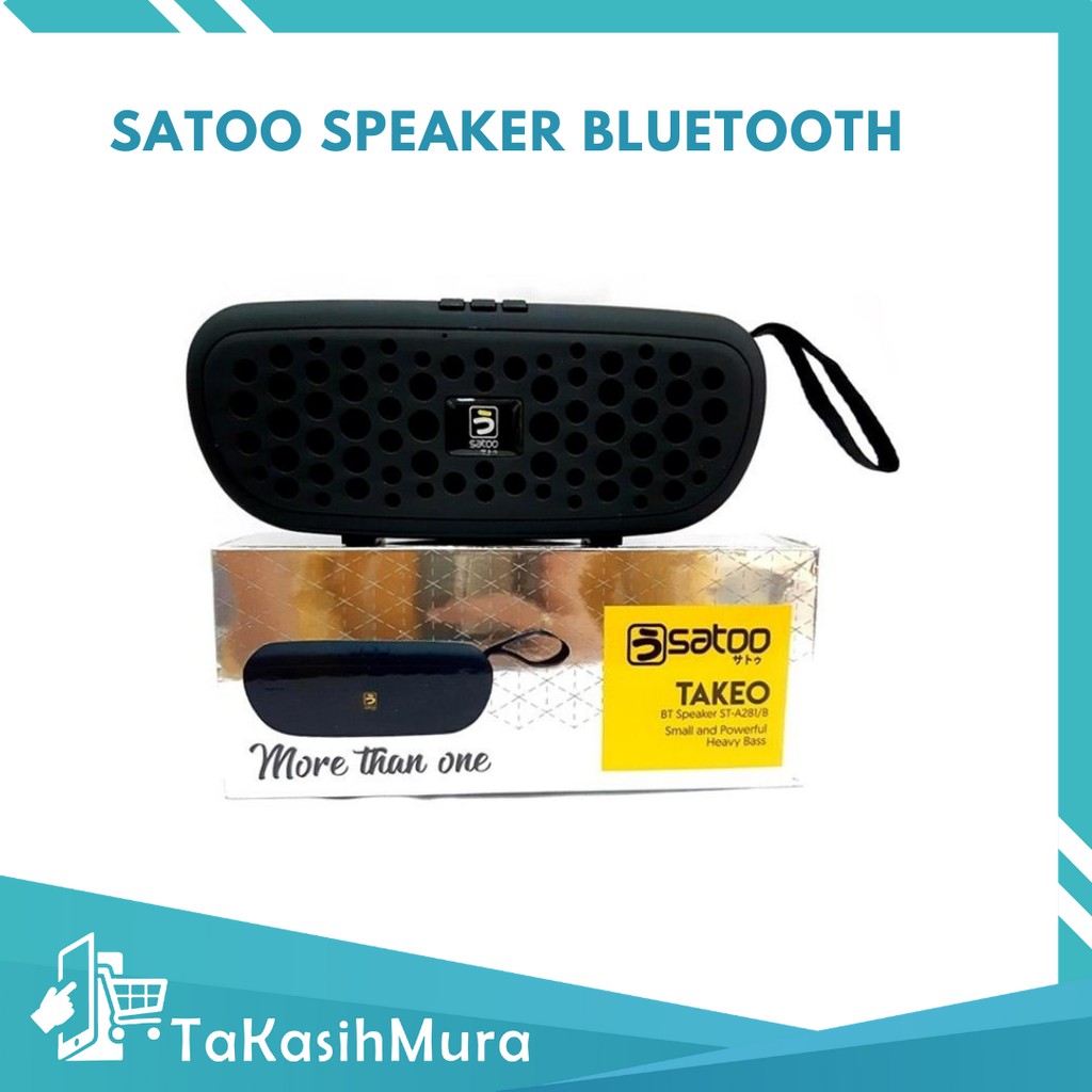 Satoo Speaker Bluetooth Wireless Takeo - Speaker Portable Super Bass