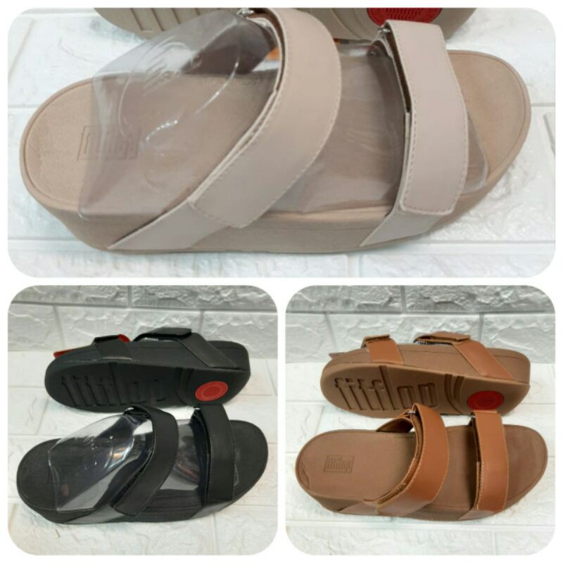 Sandal Selop FITFLOP Shiny Leather Slide Women