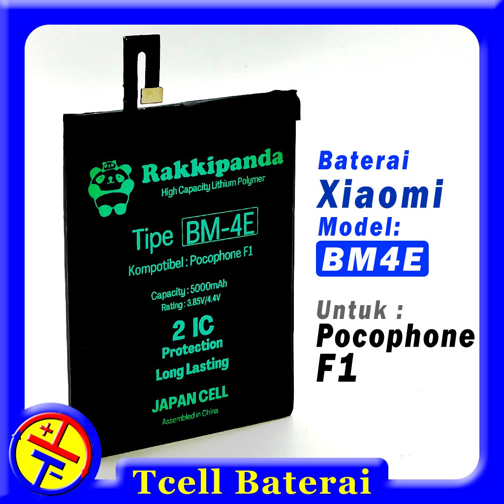 Baterai Xiaomi Pocophone F1 BM4E Rakkipanda batre BM-4E Poco F1 batere original