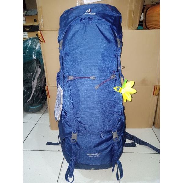 Deuter aircontact 50+10SL Stell - midnight Tas ransel Deuter aircontact 50+10sl stell midnight