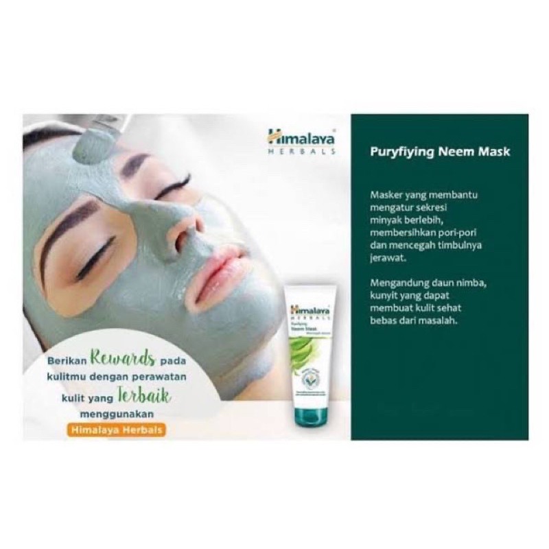 HIMALAYA PURIFYING NEEM MASK/MASKER HIMALAYA NEEM MASK 50 lML &amp; 100ML