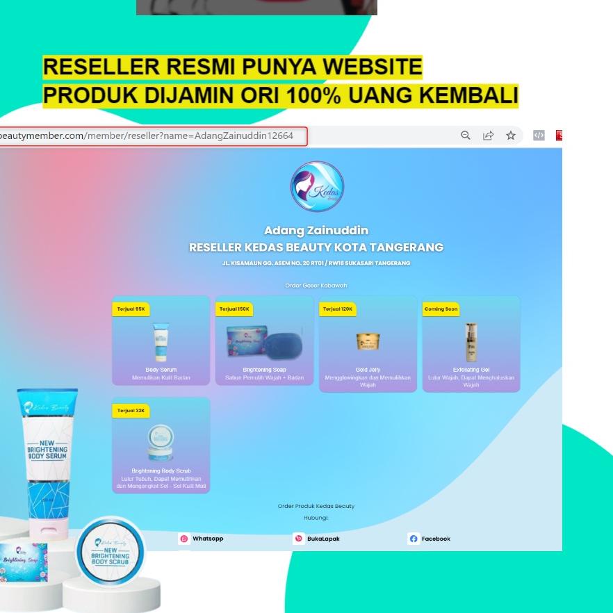 ✺ Sabun Kedas Beauty Original Kedas Beauty Sepaket Gold Jelly Kedas Beauty Paket Kedas Beauty ❅