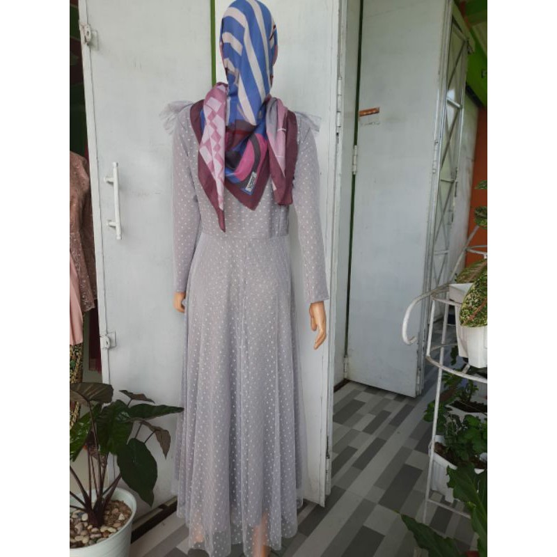 GAMIS TILE SABRINA MODEL RESLETING DEPAN ( FOTO 100% REALPICT) / GAMIS LEBARAN /GAMIS PESTA