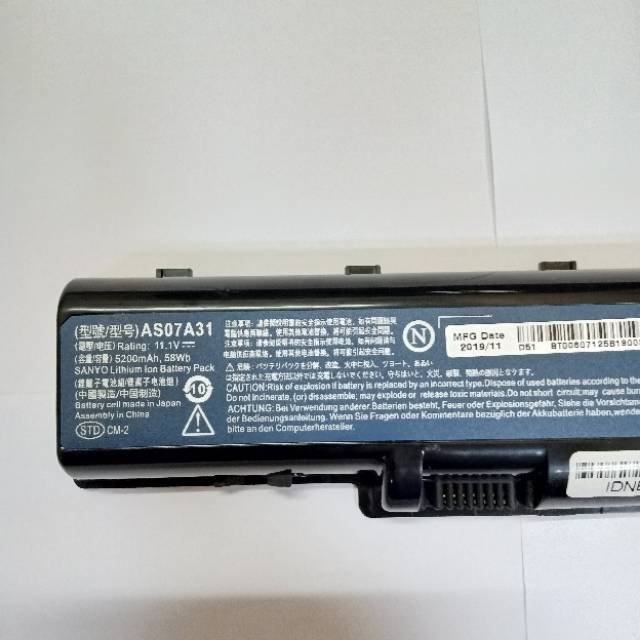 Baterai Batrai Original Acer Aspire 4736 4736G 4736Z 4710 4720 4730 4735 4735G 4740 4710G 4710Z 4720G 4720Z 4720ZG 4935 4520 4530 4540 AS07A31