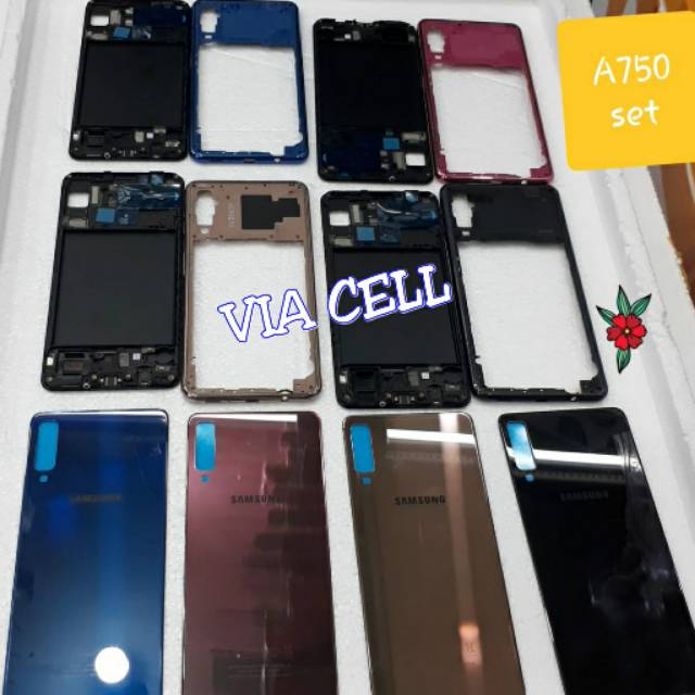Housing Casing Cassing Fullset Samsung A750 A7 2018 Kesing Kessing Fulset A750
