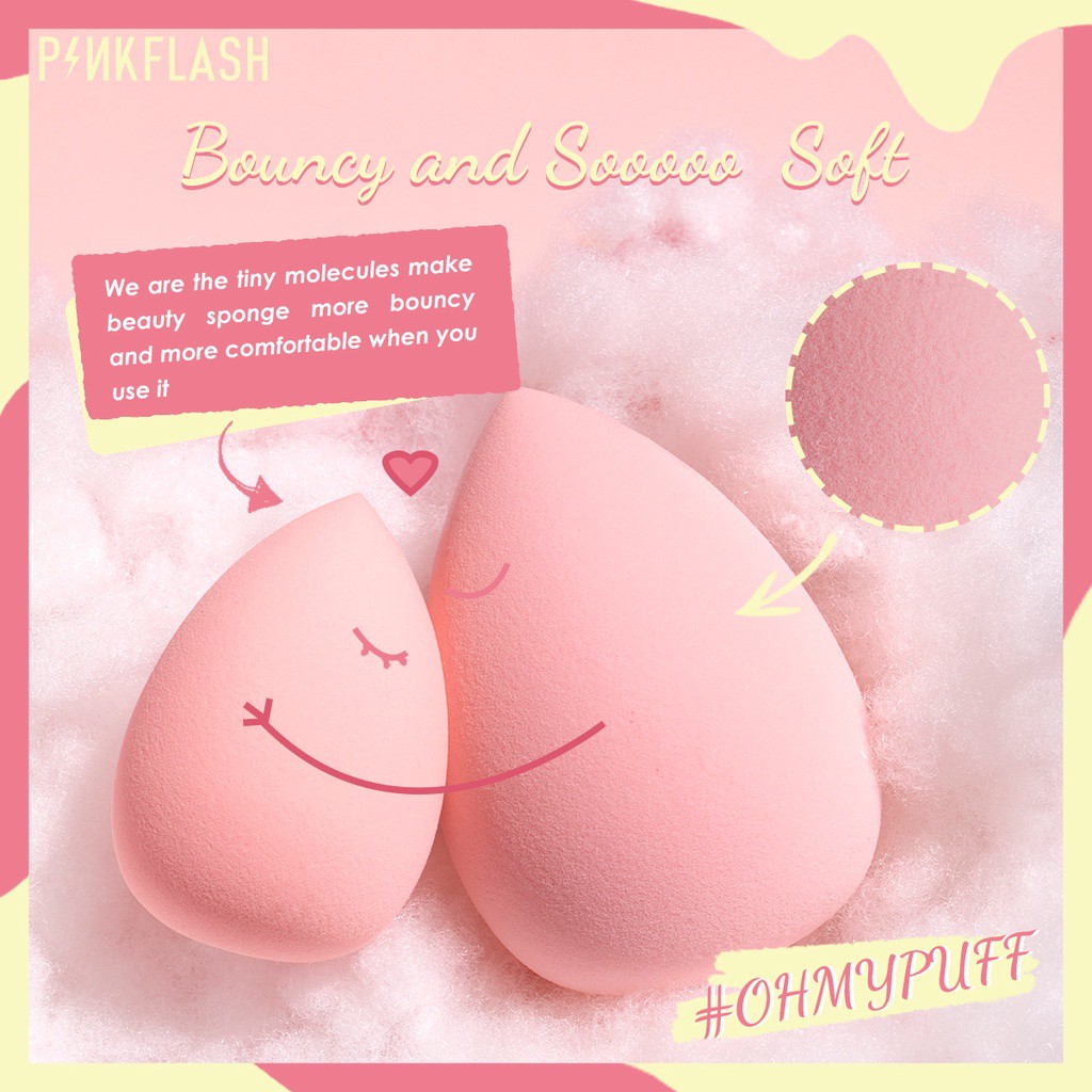 ★ BB ★  PINKFLASH OHMYPUFF Spons Beauty Blender | Sponge Beauty Blender