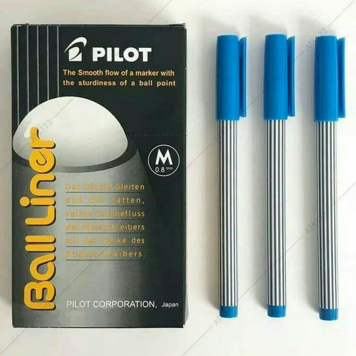 

PULPEN PILOT BALL LINER 0-8 PER PACK(HITAM,BIRU)