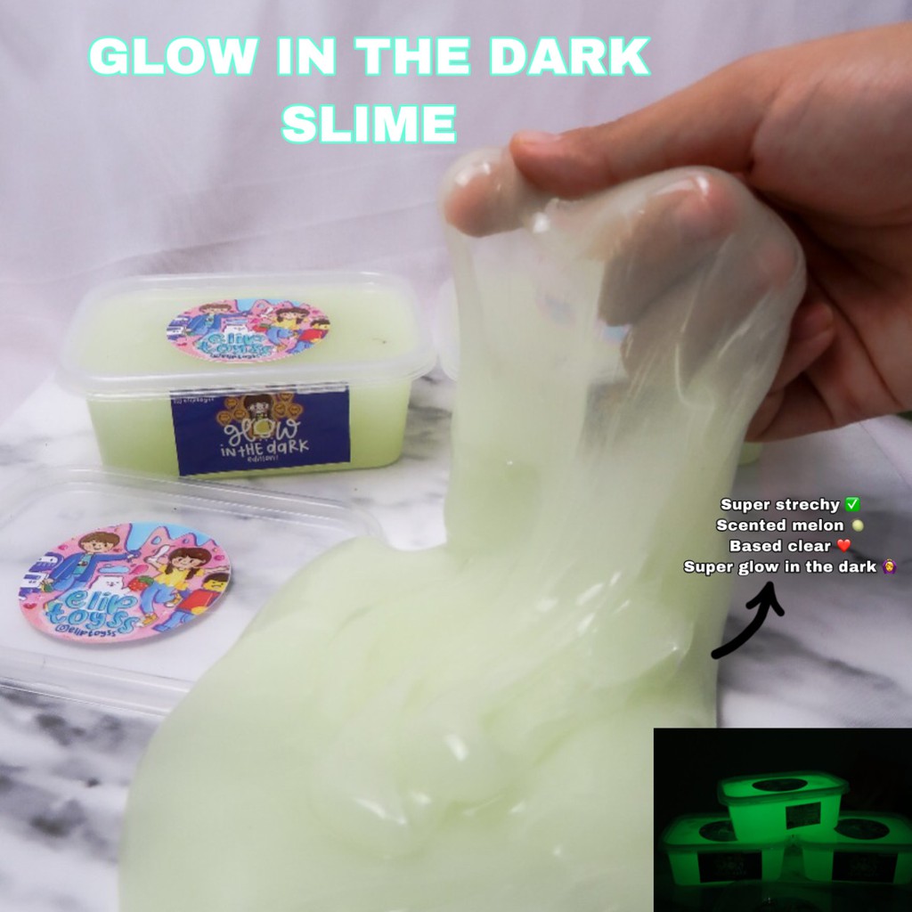 GLOW IN THE DARK SLIME 200GRAM BY ELIPTOYS BEST SELLER