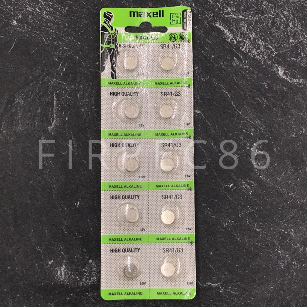 F86 FIRPEC86 Baterai Jam Tangan Anak Maxell SR41/G3