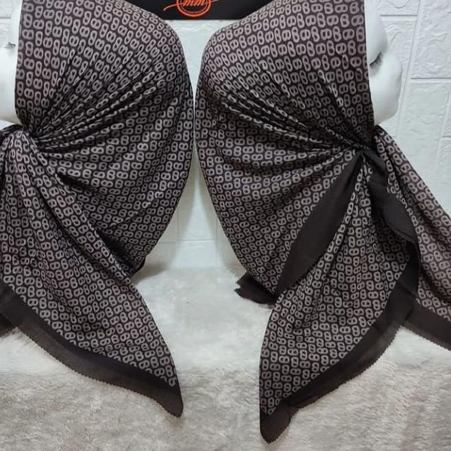 Langsung Beliii.. TERBARUU Hijab Voal Motif BUTTON series / kerudung segiempat voal motif / kerudung