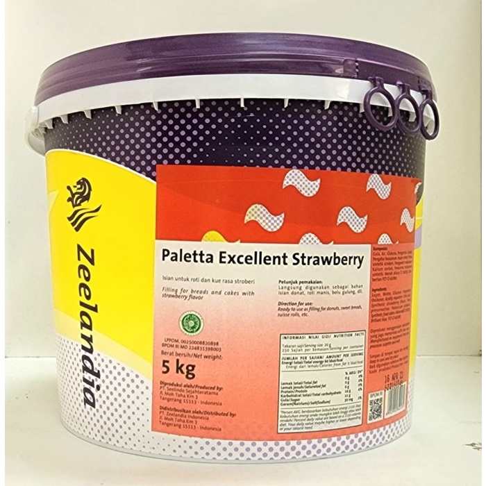 

Zeelandia Paletta Excellent Strawberry, Blueberry & Lemon 5 kg - Strawberi