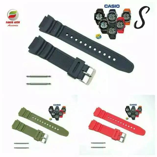 Strap tali jam tangan Casio sgw450 sgw500 Rubber Strap Casio sgw-450 sgw-500