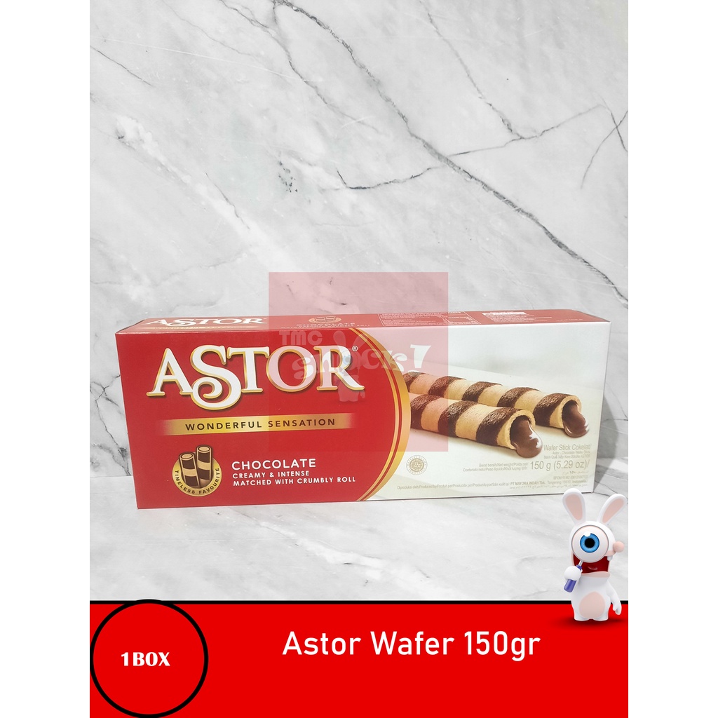 

Astor Wafer Chocolate 150gr - Wafer rolls Cokelat Creamy