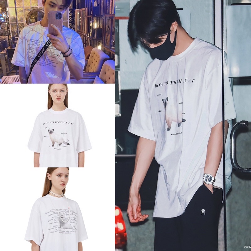baca deskripsi  JAEMIN JENO T-SHIRT CAT ANGEL TOUCH OFFICIAL ORI ITZAVIBE NCT