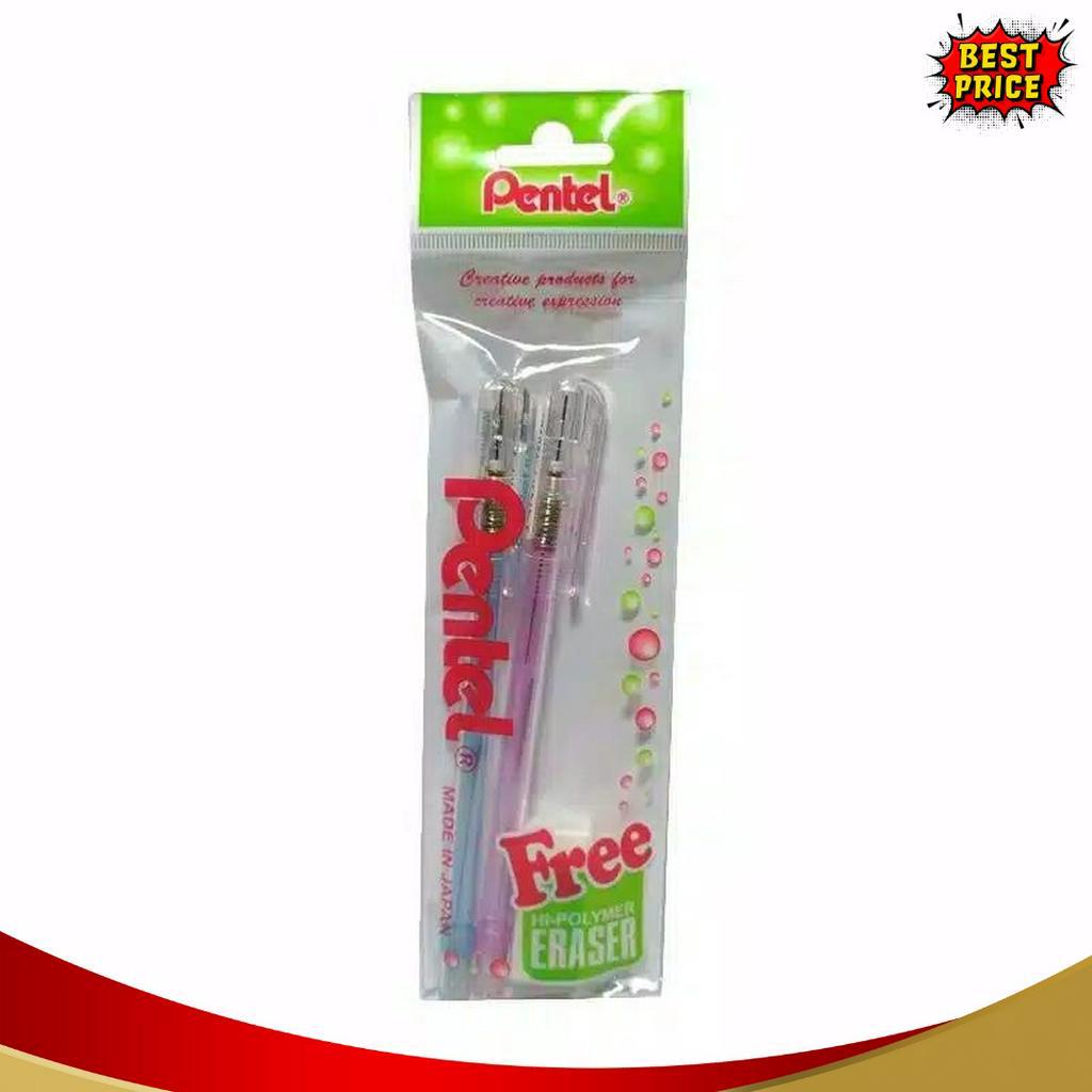 

FLAS SALE 2 pcs free penghapus Pensil mekanik Pentel FREE penghapus Pentel