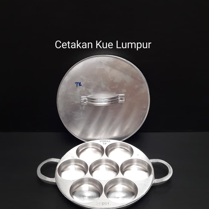 CETAKAN KUE LUMPUR LUBANG 7 + TUTUP ALUMINIUM ck720