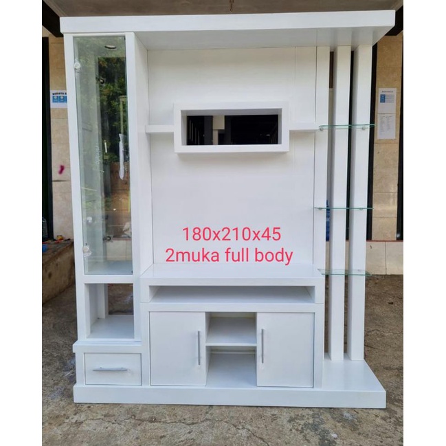 FREE ONGKIR KEBUMEN buffet tv/partisi penyekat ruangan/buffet dua muka