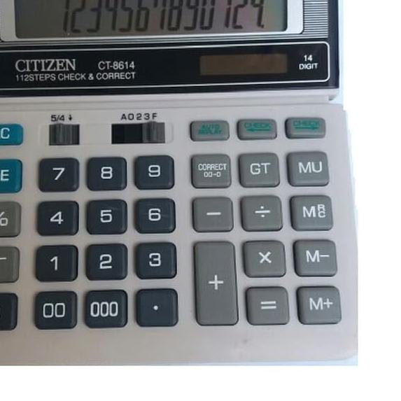 

✾ Citizen CT 8614 Calculator Kalkulator Penghitung 14 Digit 2Power Check - 8614 ♛