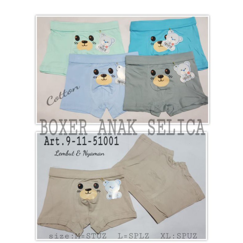 Celana Dalam Anak Boxer Selica 51001/51002/51003/51004/51005/51006