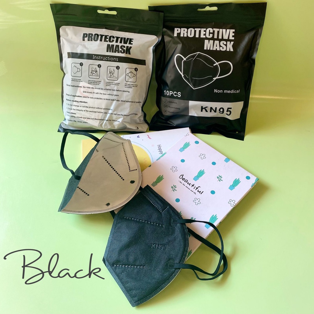 Masker KN95 Pack 5ply 10pcs Embossed steril aman