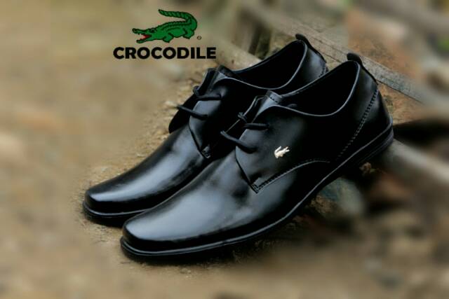 Top Seller☆ TOOS VAS Sepatu Pria Crocodile Pantofel Tali Pendek Kulit Swedian Formal Kerja