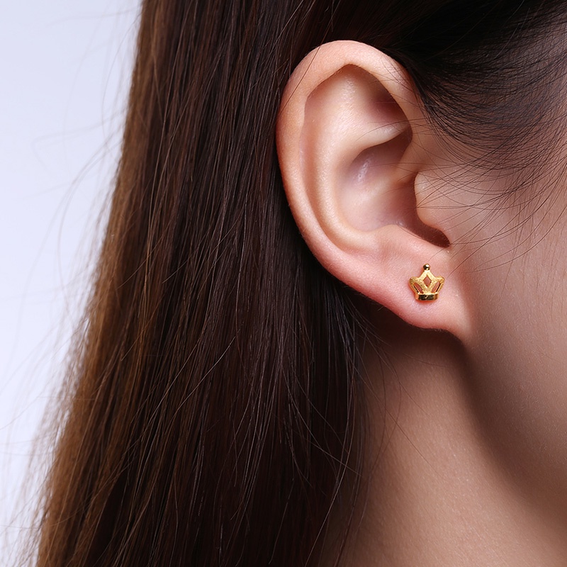 Anting Hoop Drop Berlian Zircon Gemstone 50 Desain 18K Saudi Gold Plated Gaya Korea Untuk Wanita