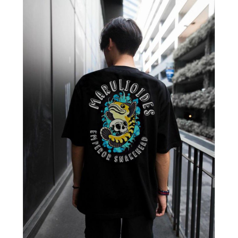 Kaos Ikan Predator Chana Channa Maru Marulioides Bukan Auranti T-Shirt Hobi Aquascape