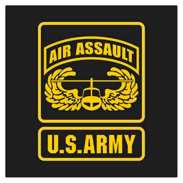 US Army Air Assault Cutting Sticker