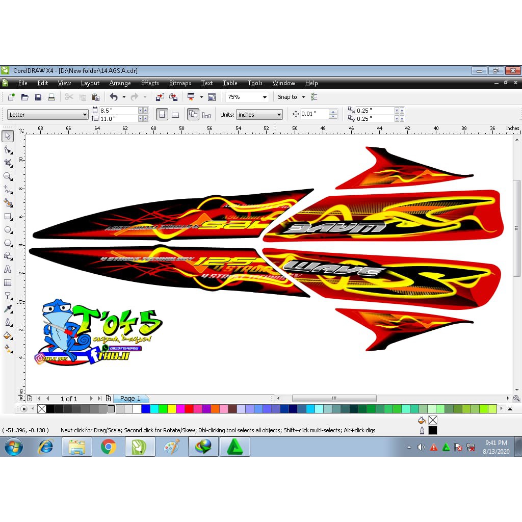 Striping wave 125i dragon thailand