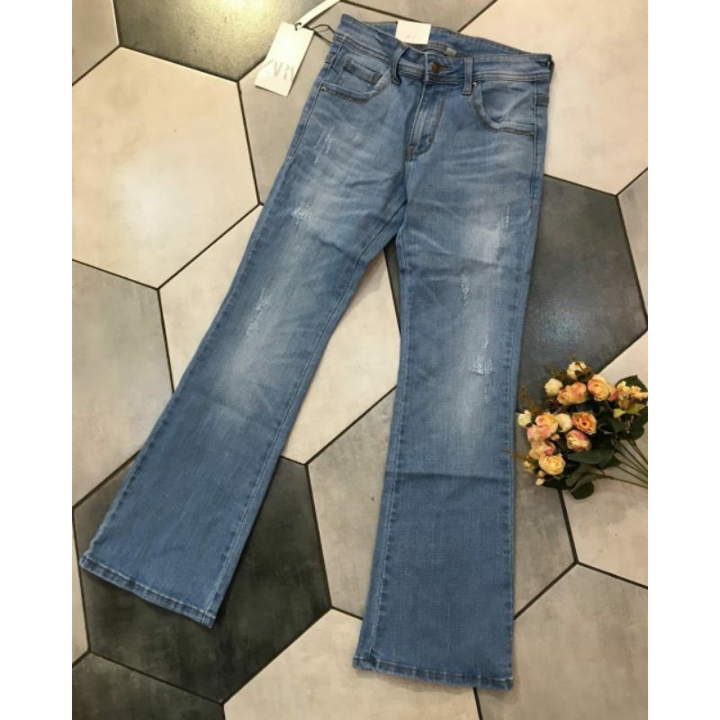 #B11 ZRA JEANS CUTBRAY CAKAR LIGHT BLUE