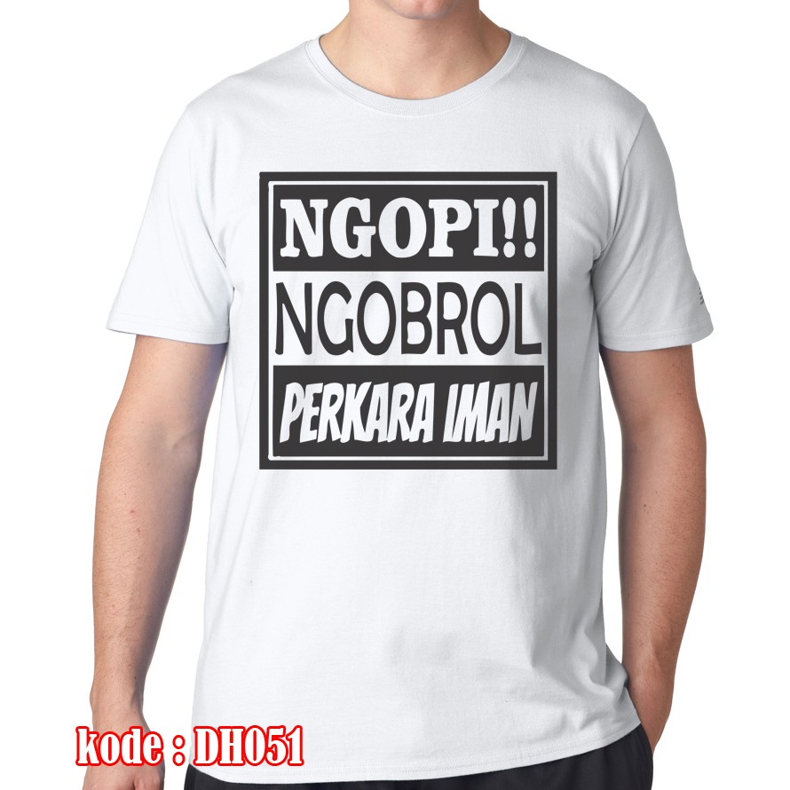 Kaos Custom Desain  nama  meme atau tulisan  apa saja katun 