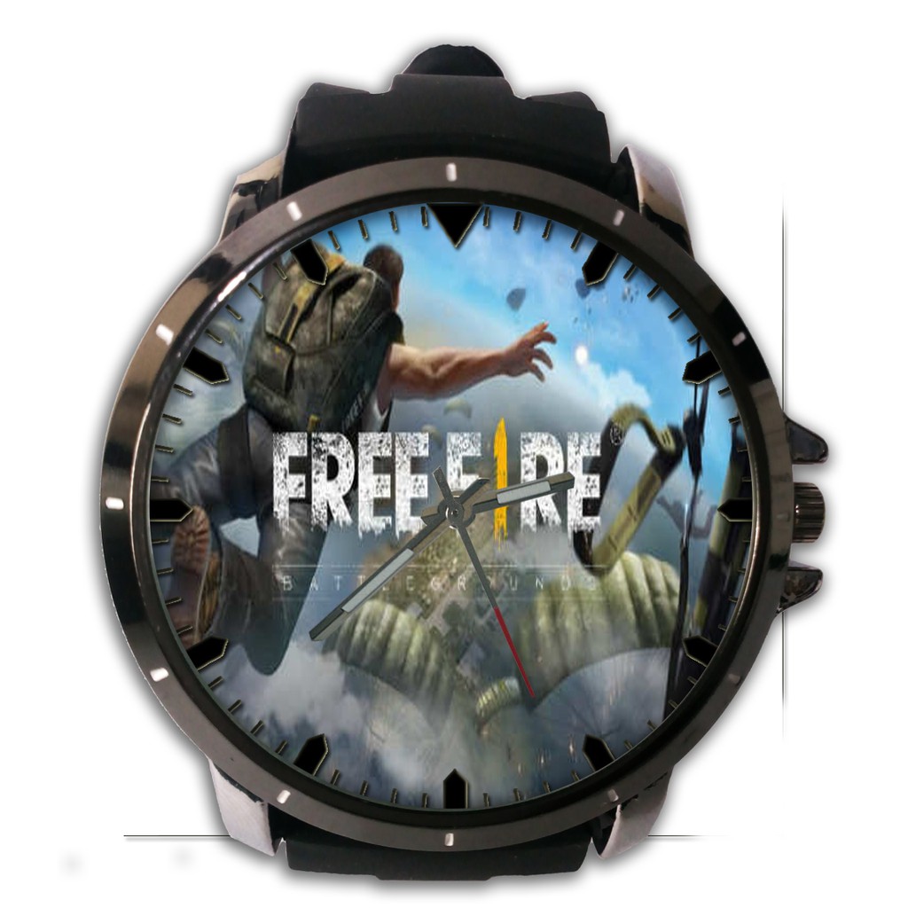 Jam Tangan Pria Custom Free Fire Battleground Art Keren Shopee Indonesia