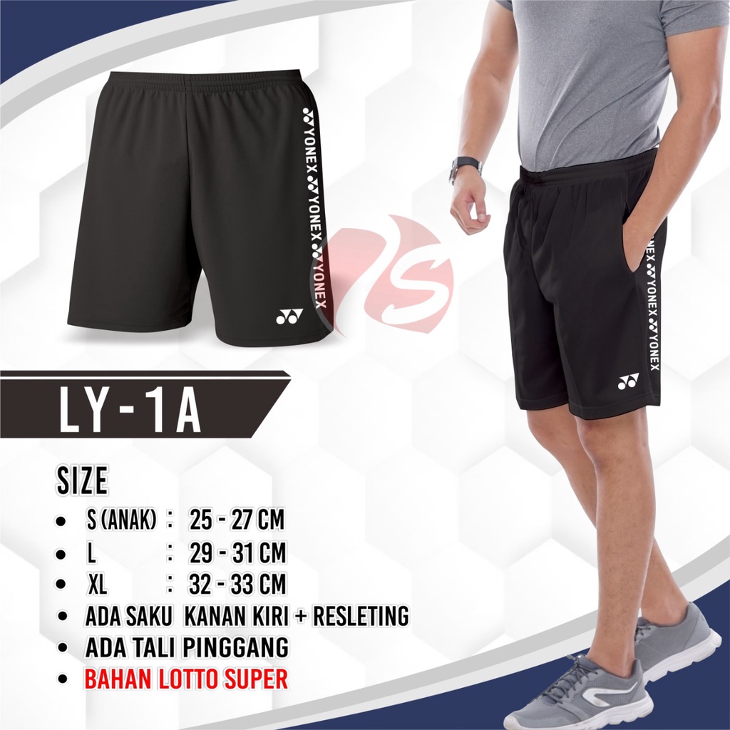 Celana pendek badminton bulutangkis bawahan olahraga cewek cowok celana anak badminton celana badmin