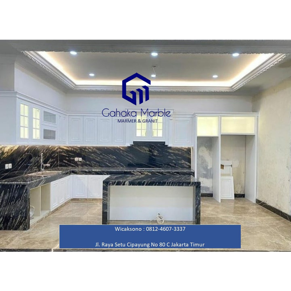 Kitchen Set | Granite Titanium Black | Meja Dapur