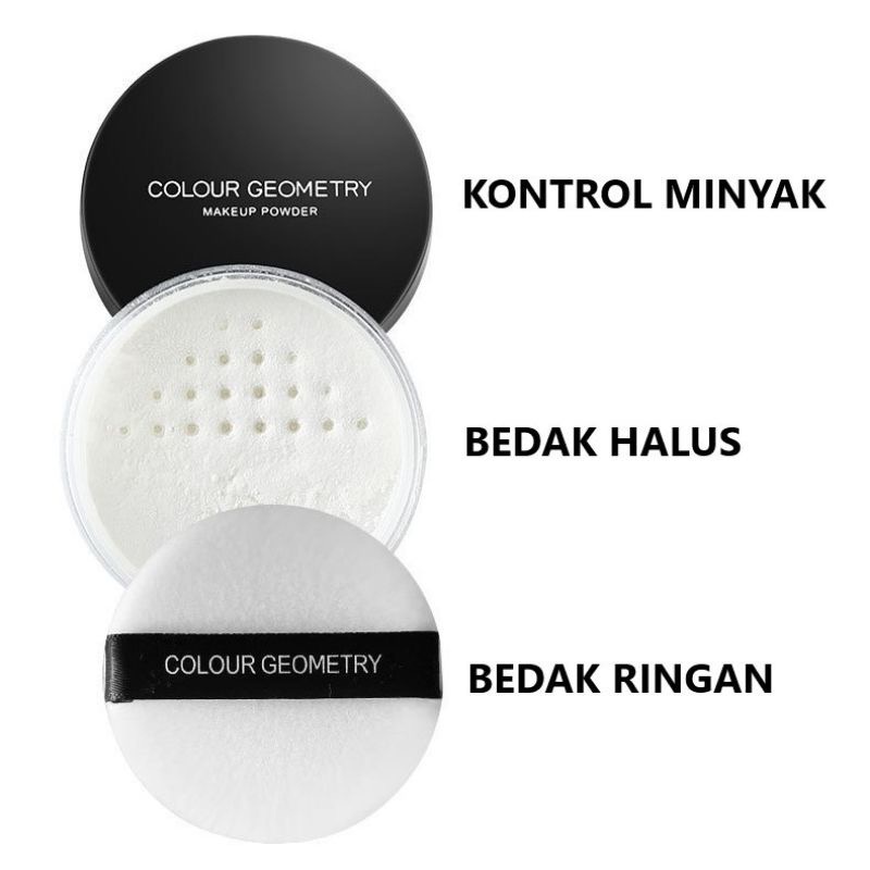 Lameila Bedak Tabur Make Up Powder Pengontrol Minyak / Lameila Geometry Loose Powder