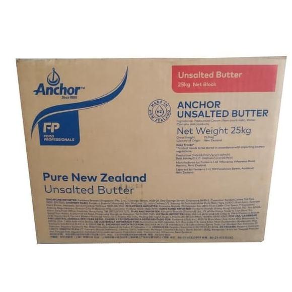 

Unsalted Butter Anchor 1 Kg Repack Import Produk Premium