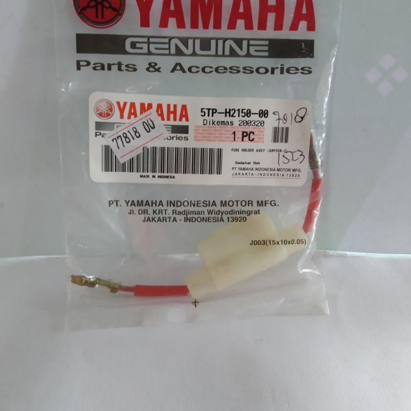 Rumah Dudukan Sekring ORI Yamaha Jupiter Z Vega Crypton FI Alfa 5A Fuse Holder Assy 5TP-H2150-00