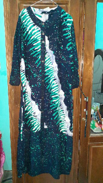 Sukaini Batik Gamis Susun Sogan Gamis Batik Cap Gamis Batik Busui Long Dress Batik Cap