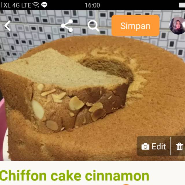 

Chiffon cake